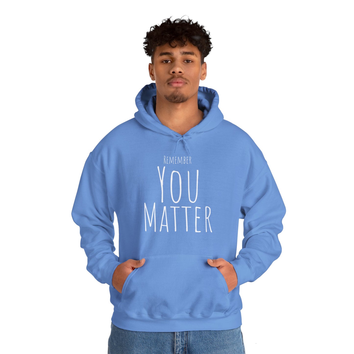 Remember YOU Matter Unisex Heavy Blend™ Hooded Sweatshirt WHT