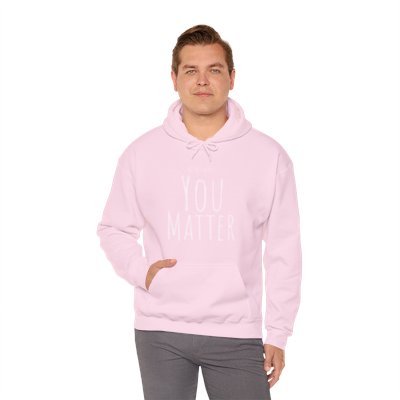 Remember YOU Matter Unisex Heavy Blend™ Hooded Sweatshirt WHT