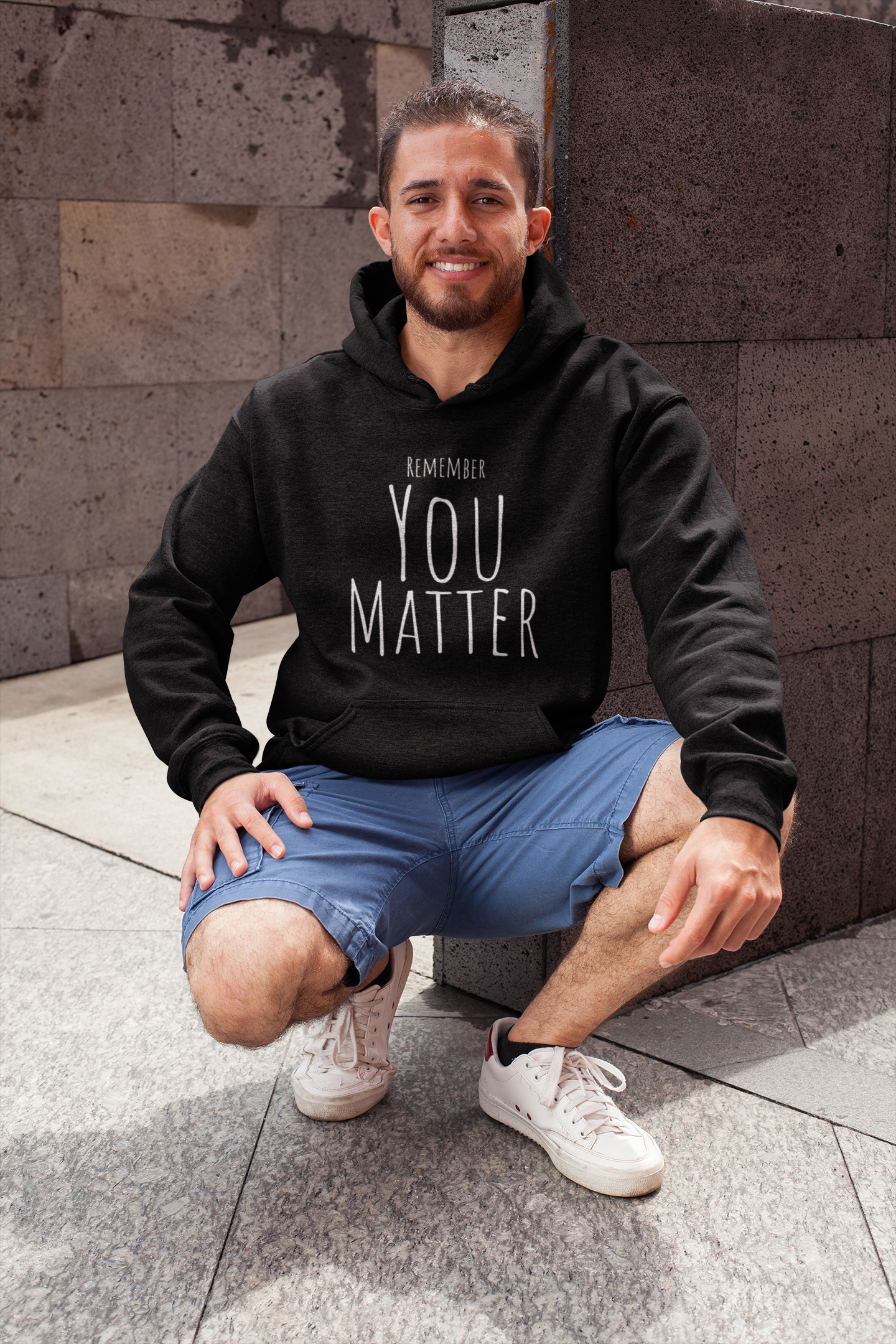 Remember YOU Matter Unisex Heavy Blend™ Hooded Sweatshirt WHT