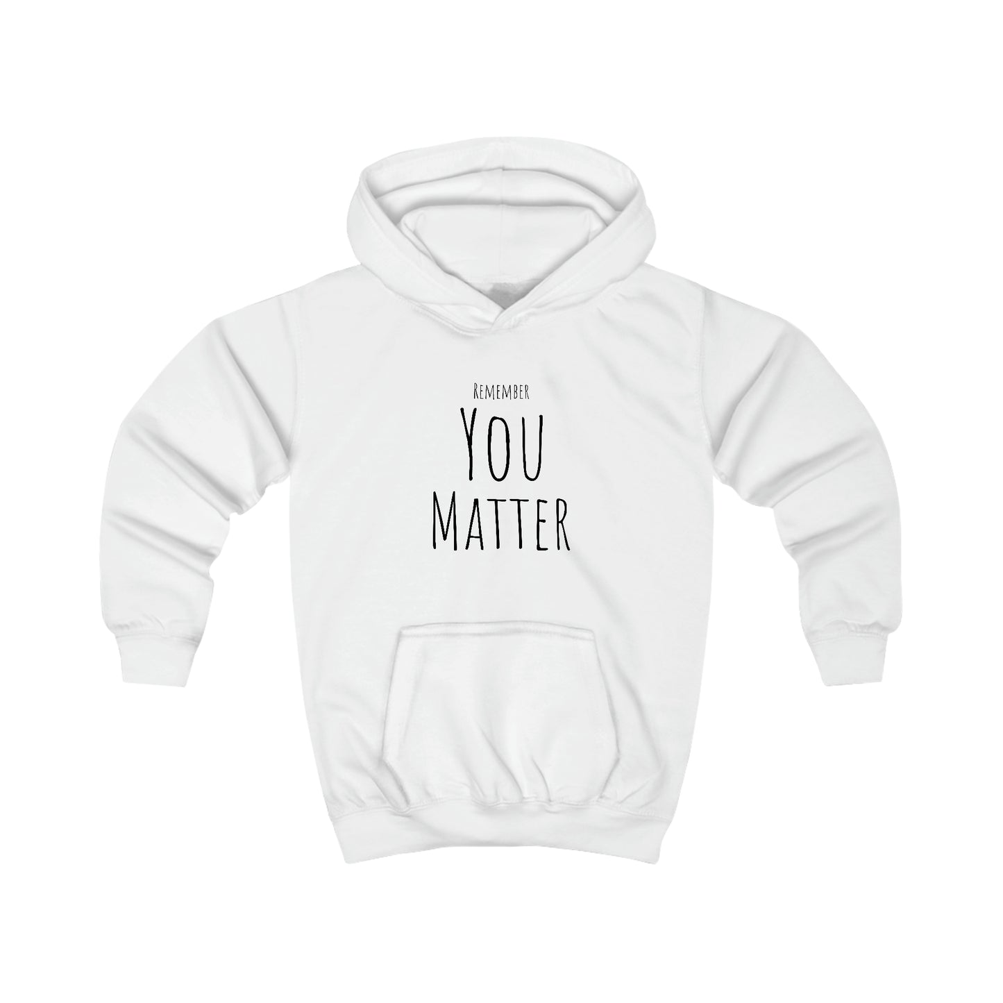 Remember You Matter Kids Hoodie  BLK