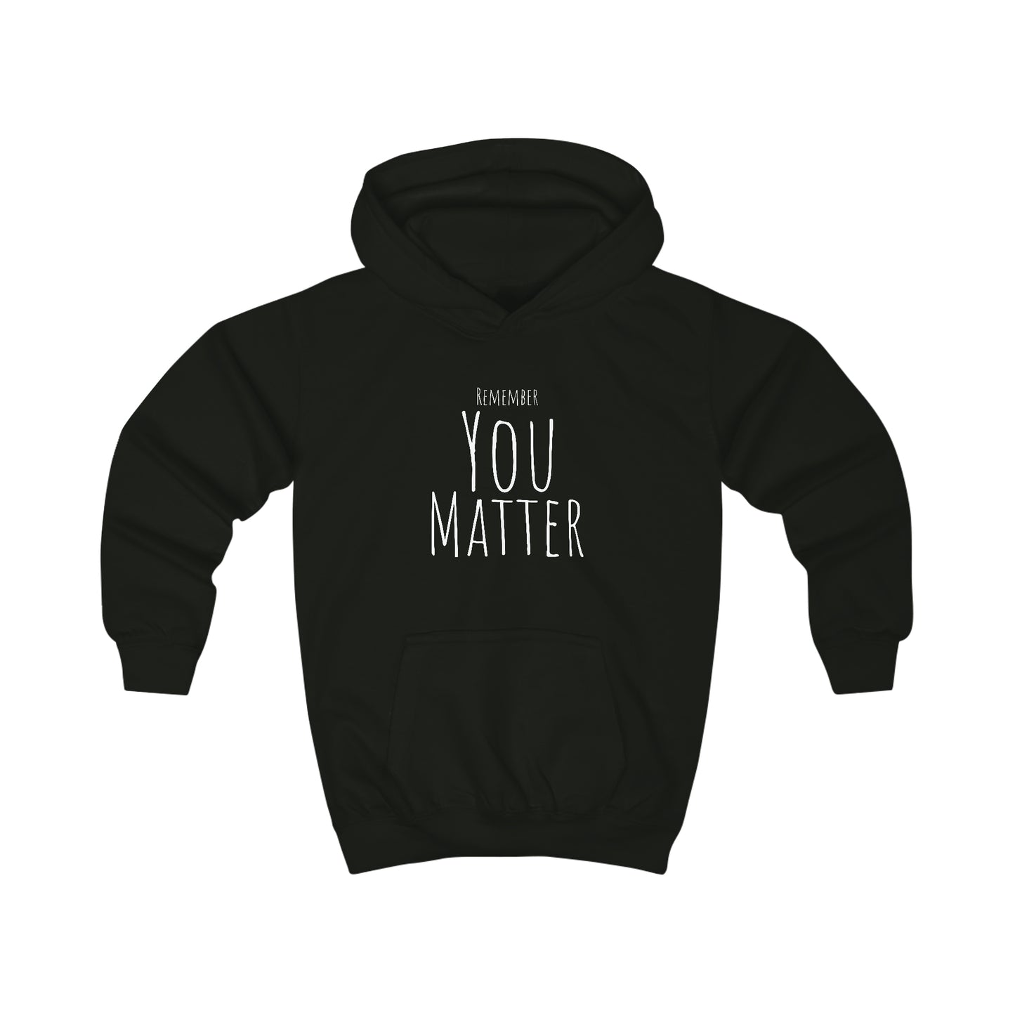 Remember You Matter Kids Hoodie  BLK