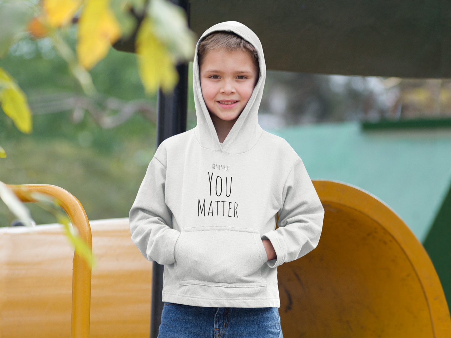 Remember You Matter Kids Hoodie  BLK